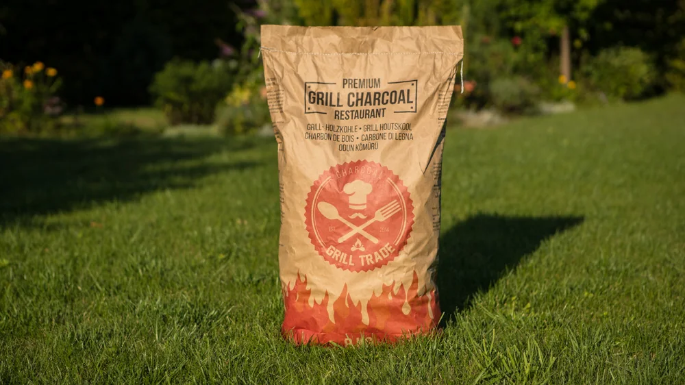 Beispiel einer Restaurant-Holzkohle Verpackung für Private Label